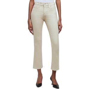 madewell kick out crop jeans: coated edition khaki summer dune no635 size 28